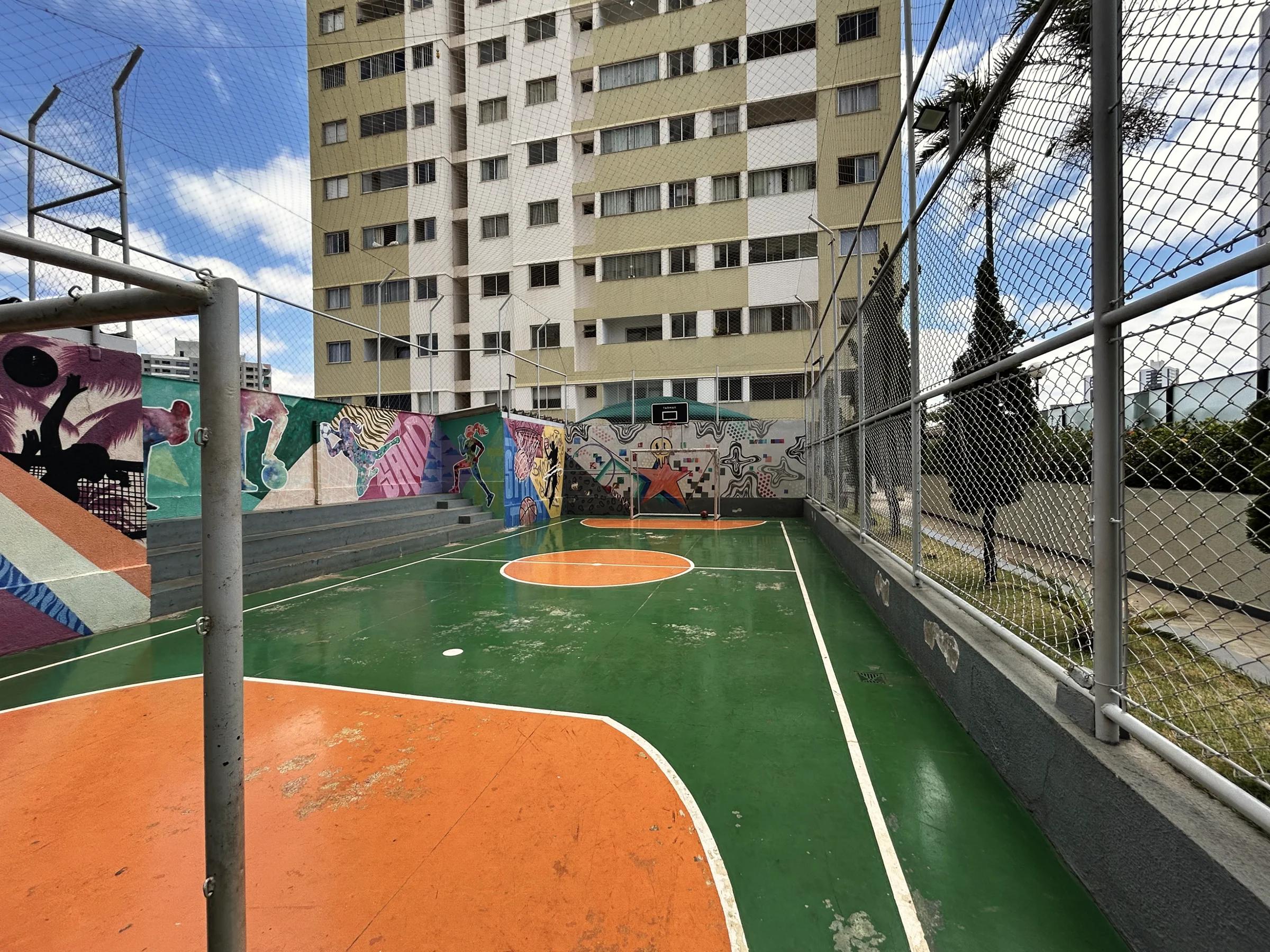 Foto da quadra poliesportiva