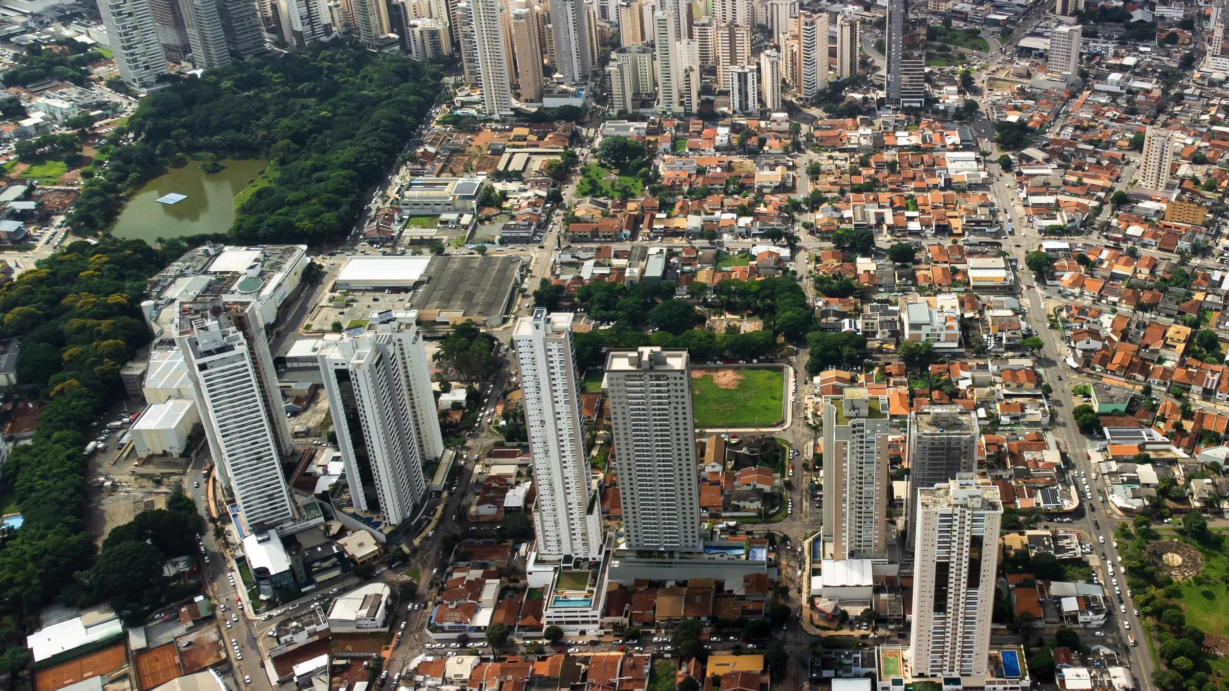 Island Vaca Brava - vista aérea da região do Parque Vaca Brava