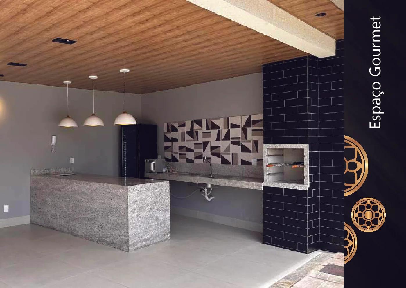 Espaço gourmet com churrasqueira