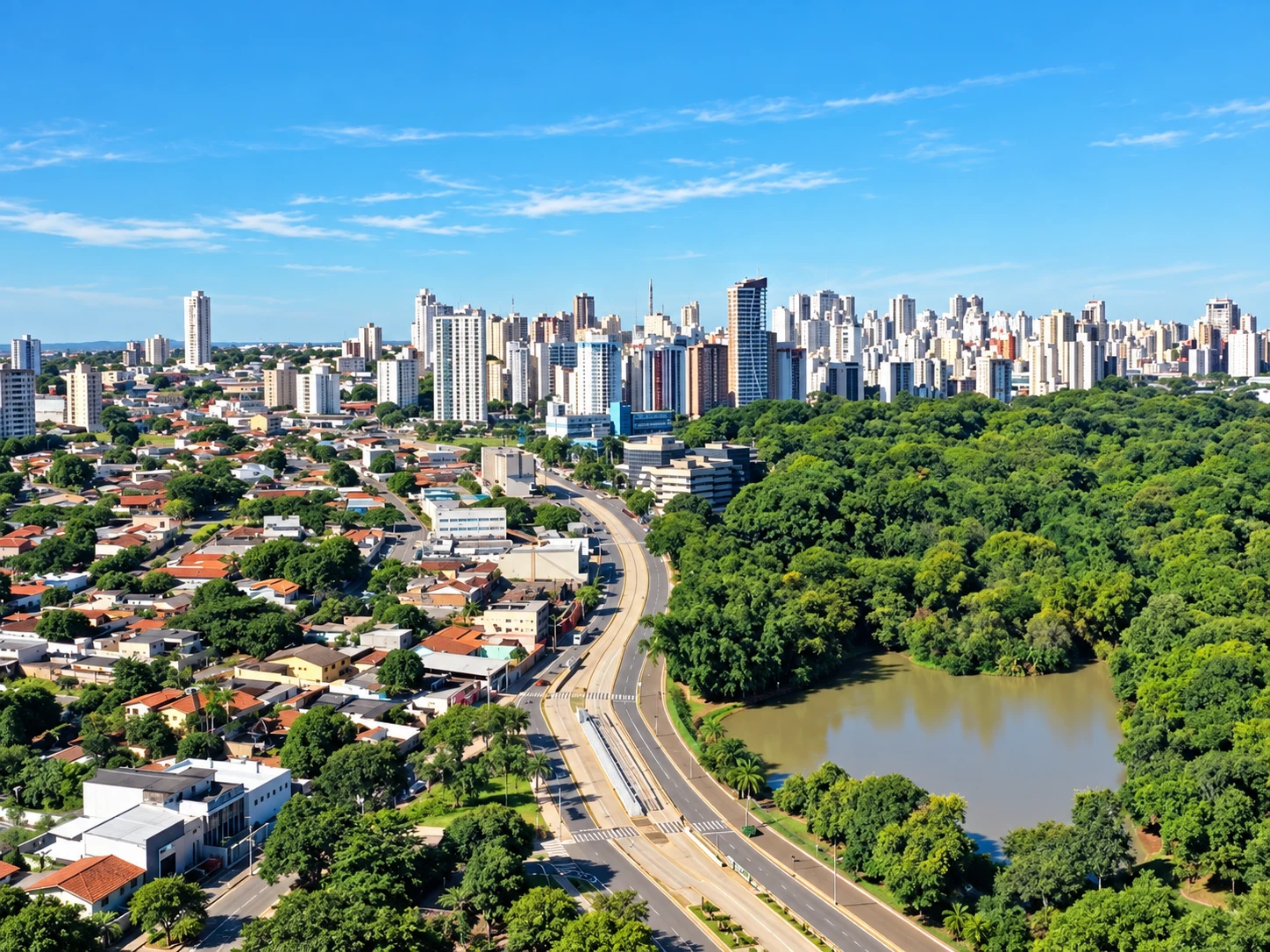 Entre Verdes Residencial e a região do Setor Pedro Ludovico