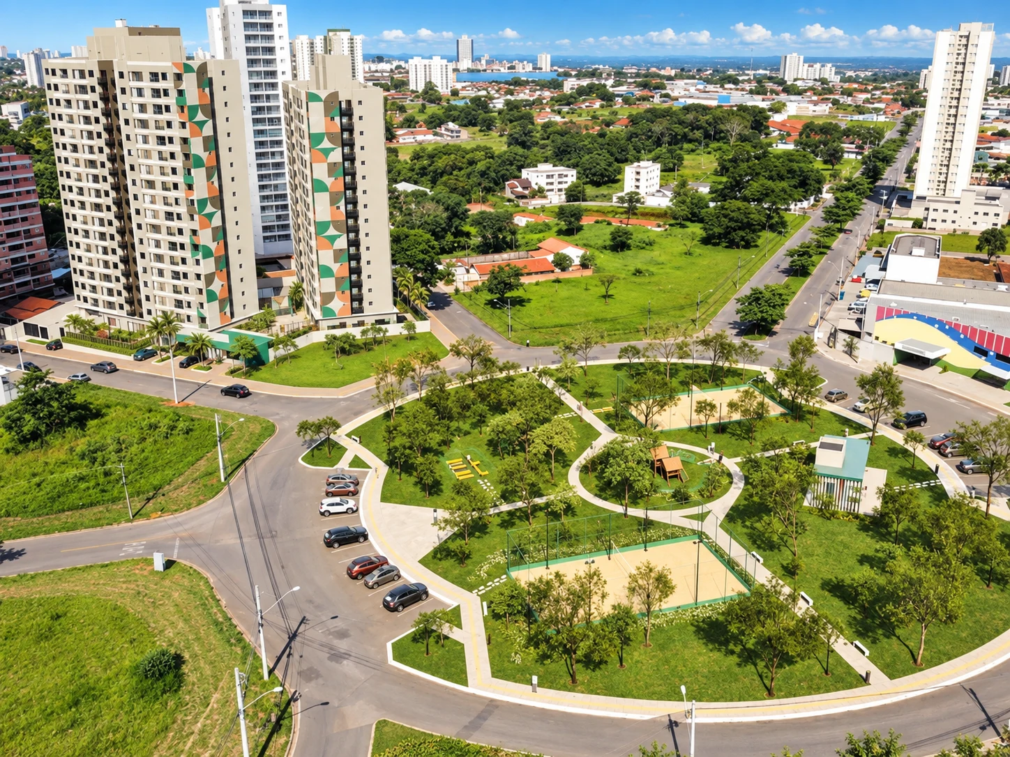Reserva do Parque e a região do Vila Rosa